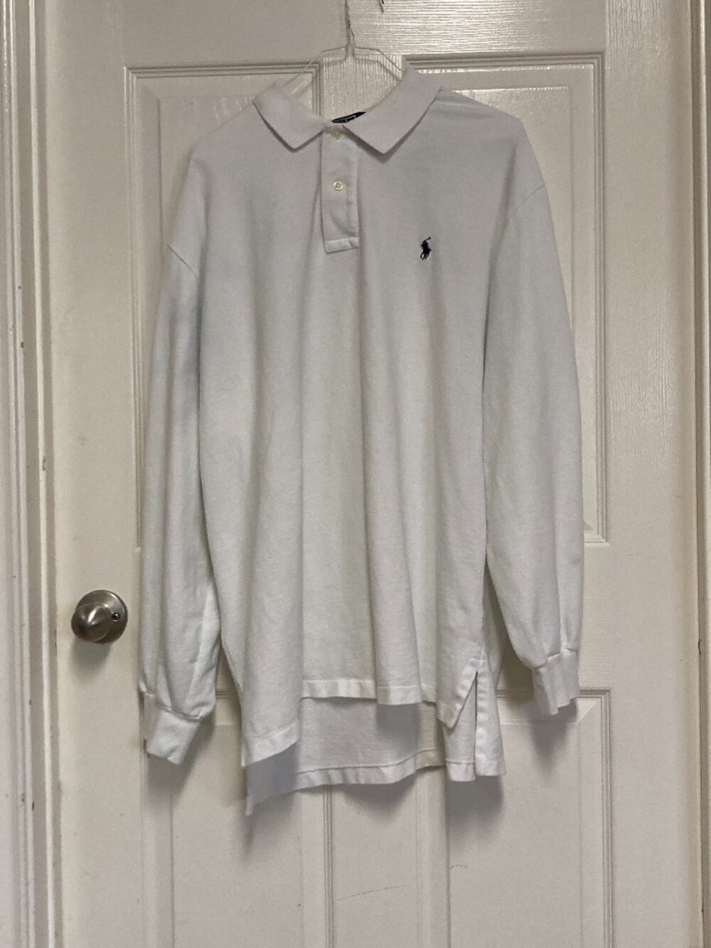 Polo by Ralph Lauren 100% Cotton long sleeve polo White size XXL Men's